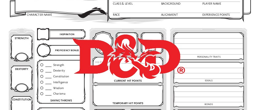 D&D5e scheda del personaggio logo